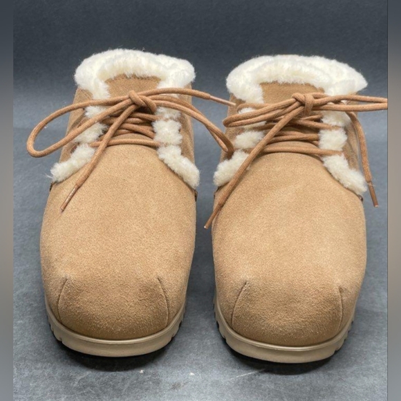 UGG Wmn's Pumped Lace Up 'Chestnut' Ankle Boots Size 8 NWT MSRP $175 - Picture 5 of 10